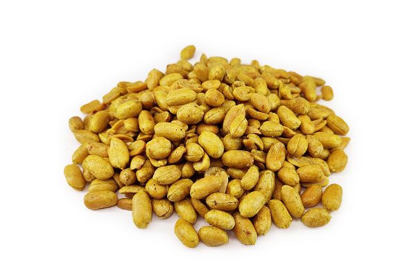 مغز بادام زمینی تفت داده زعفرانی 150 گرم